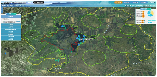1. Use satellite remote sensing + drone photography to establish a 3D model of the forest area;