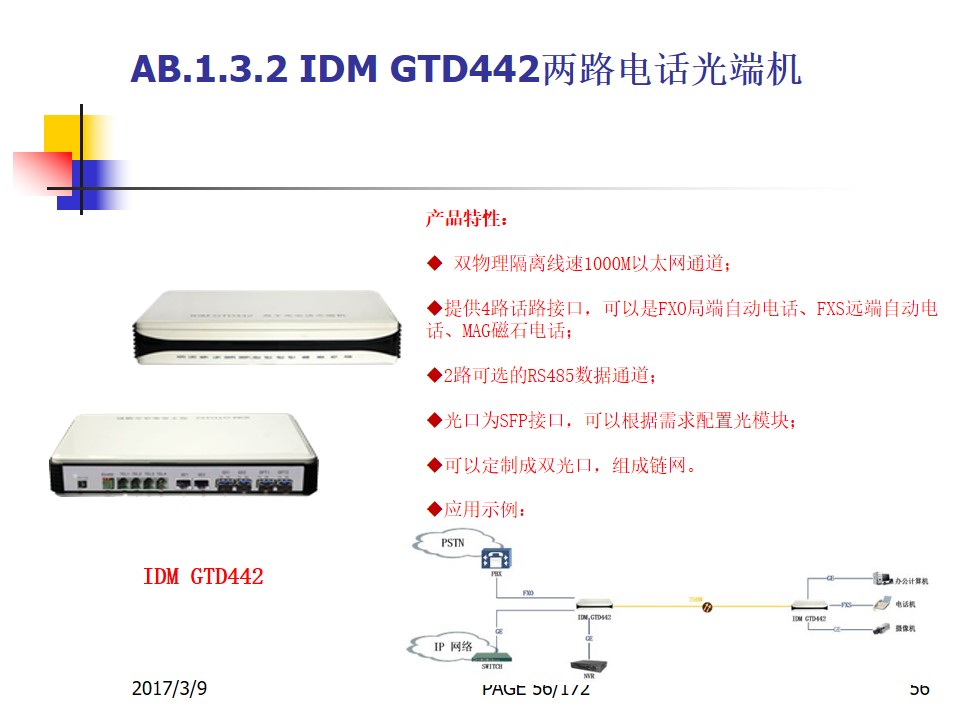 IDM OMP2000-8E1-30 Integrated Service Optical Fiber Transmission Multiplexing Equipment