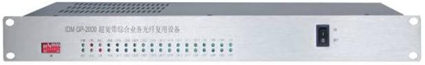 IDM OMP2000-4E1-30E multiservice optical terminal equipment. Utilizes 2.5G optical fiber transmission bandwidth (G.703 standard). This multiservice optical terminal equipment provides dual-fiber mutual backup