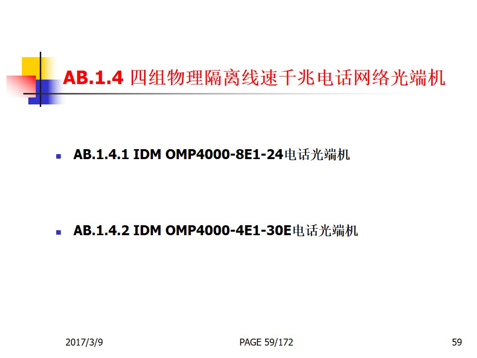 IDM120N-GP 120-channel Telephone Optical Terminal
