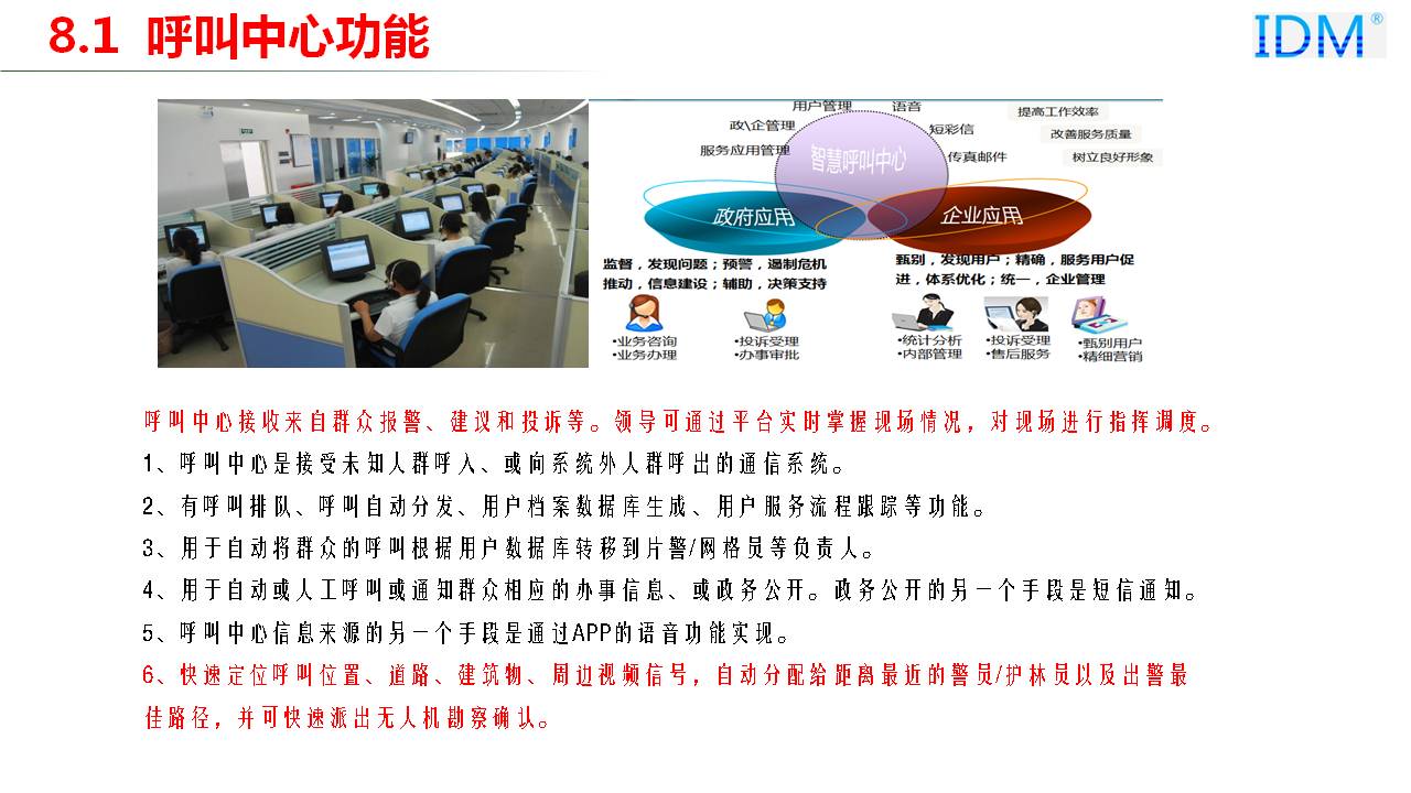 Call Center Functions