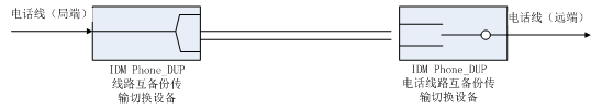 IDM Voice_DUP Voice Channel Mutual Backup Switching Device