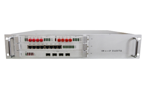 图1 IDM MiniCP622M多业务光传输平台设备前后示意图