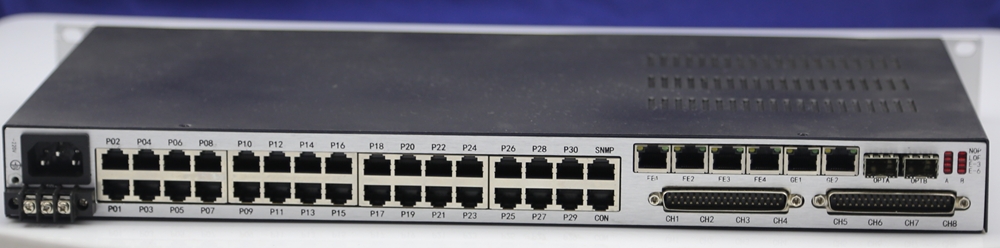 IDM OMP2400-8E1-30 Multi-Service Optical Terminal provides dual-fiber mutual backup