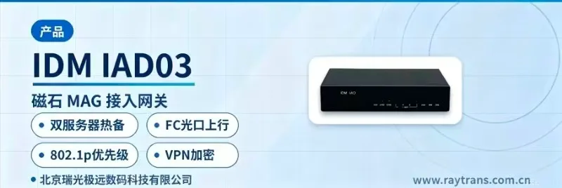 IDM IAD03 IP Access Gateway | Ruiguang Jiyuan | Raytrans | Media Converter Manufacturer | Government Private Network Optical Fiber Communication Solution Main Product Image