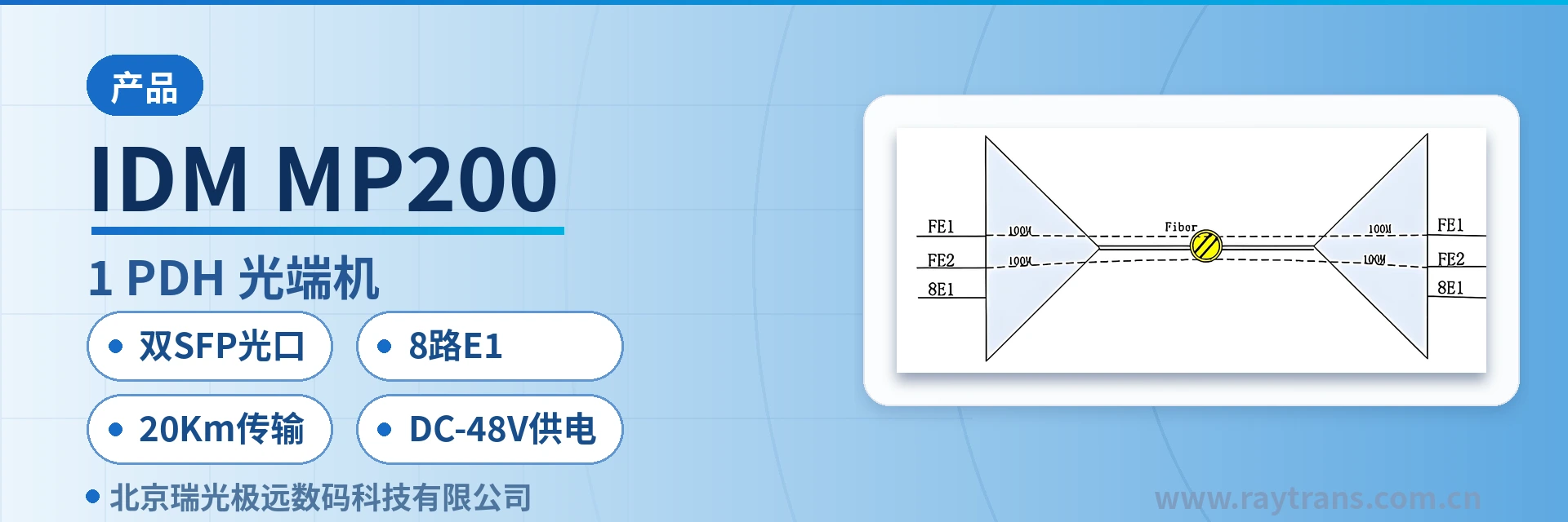 IDM MP200 PDH光端机 | 光端机 | 多业务光端机 | 光端机厂家 | 瑞光极远 设备主图