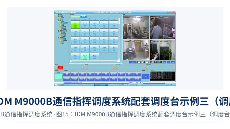图15:IDM M9000B通信指挥调度系统配套调度台示例三(调度台介绍界面)