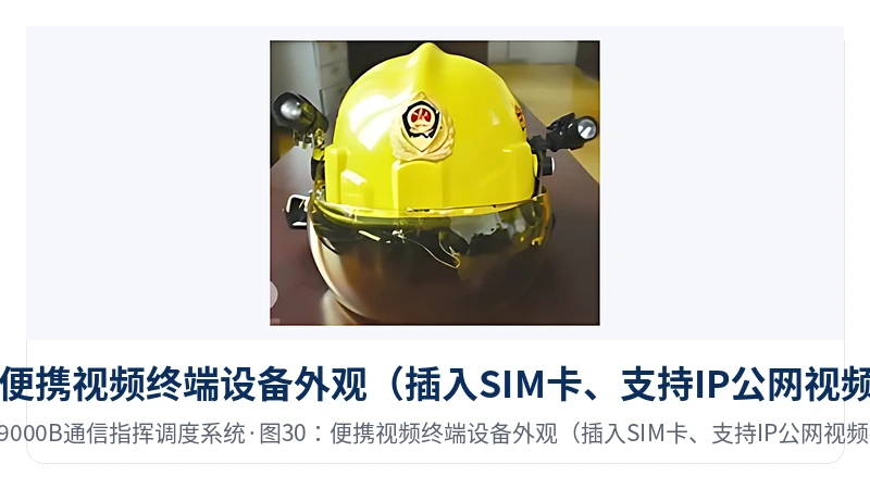 图30:便携视频终端设备外观(插入SIM卡、支持IP公网视频接入)