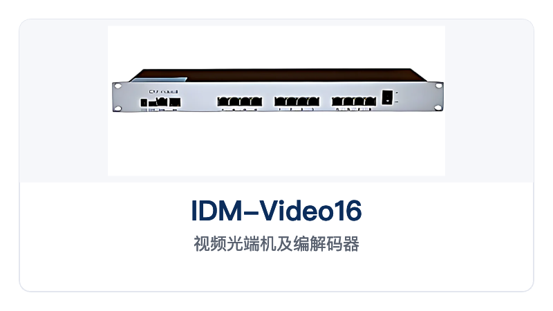 Figure 1: IDM-Video16 Digital Video Optical Multiplexer main unit appearance and close-up of the video ports, data ports and optical fiber interfaces
