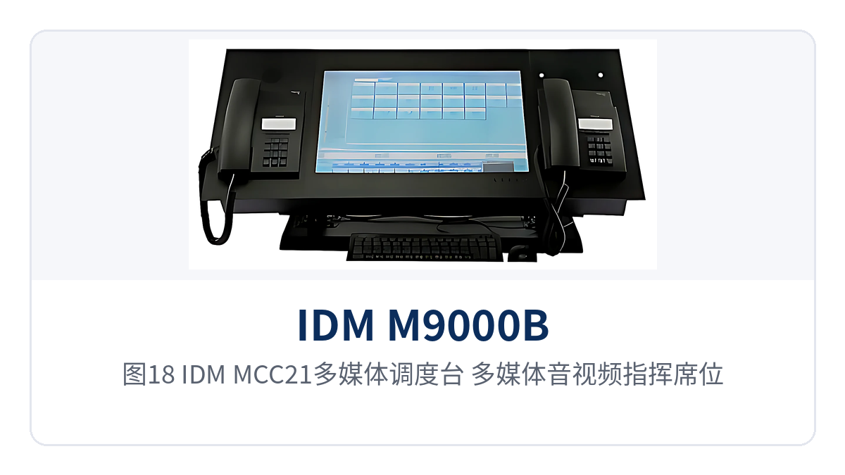 图18：IDM-MCC21多媒体调度台 多媒体音视频指挥席位