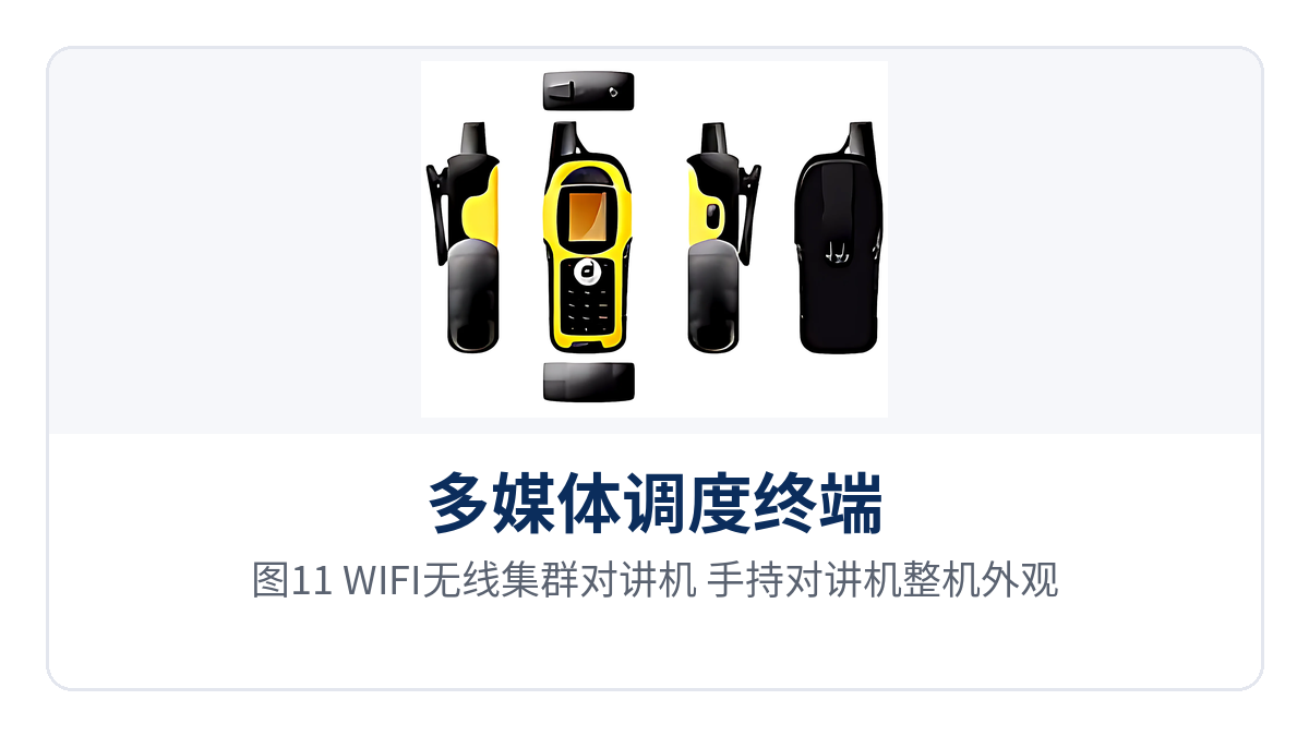 图11：WIFI无线集群对讲机 手持对讲机整机外观