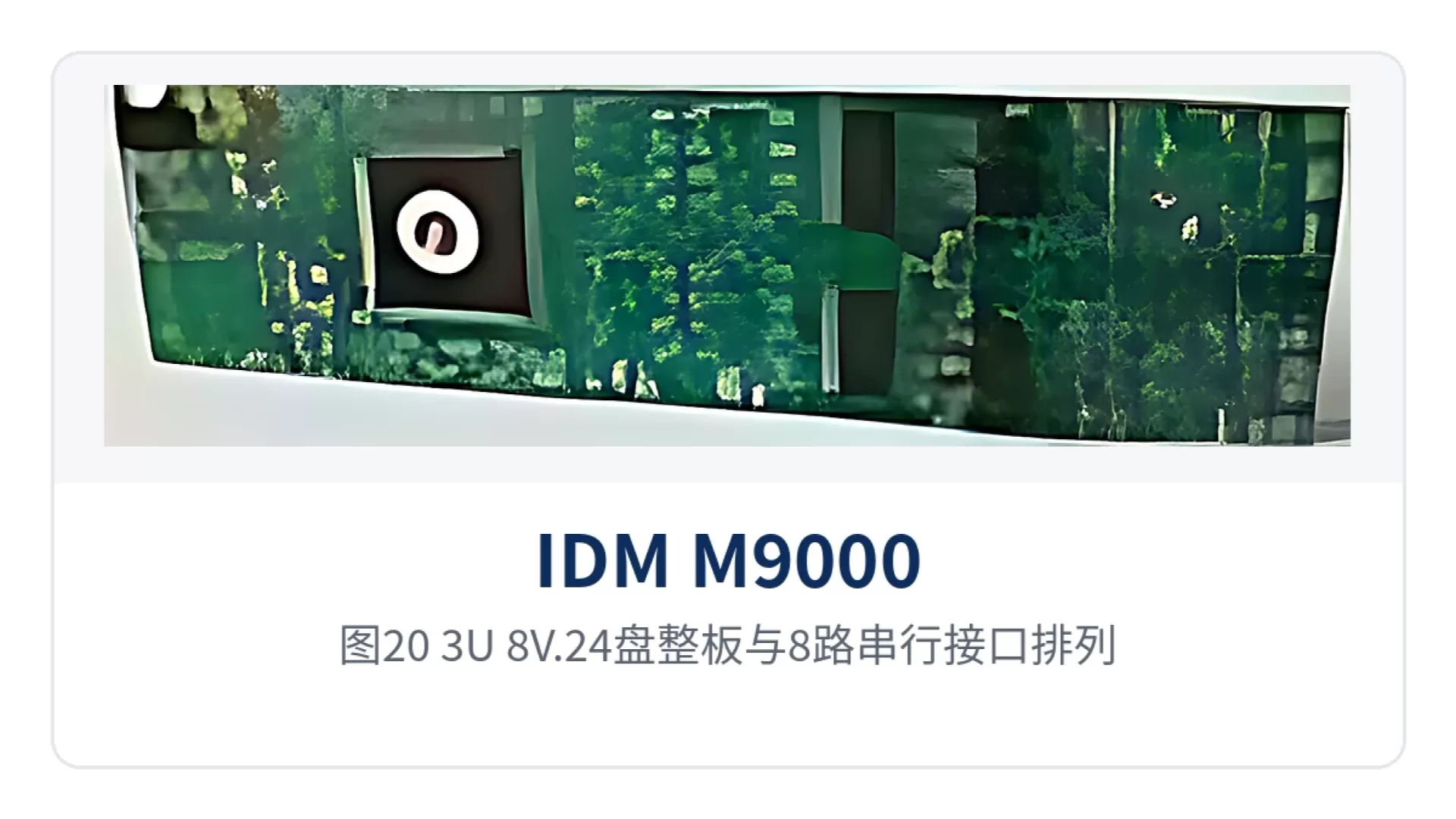 图20:3U-8V.24盘整板与8路串行接口排列