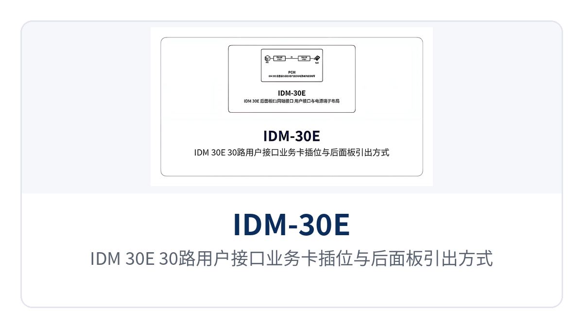 Figure 3: IDM-30E 30-channel subscriber interface service card slots and rear-panel cable routing